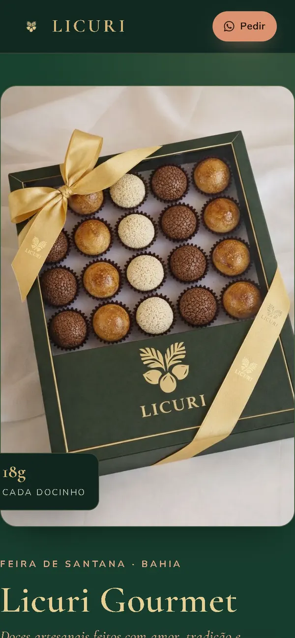 Site da Licuri Gourmet